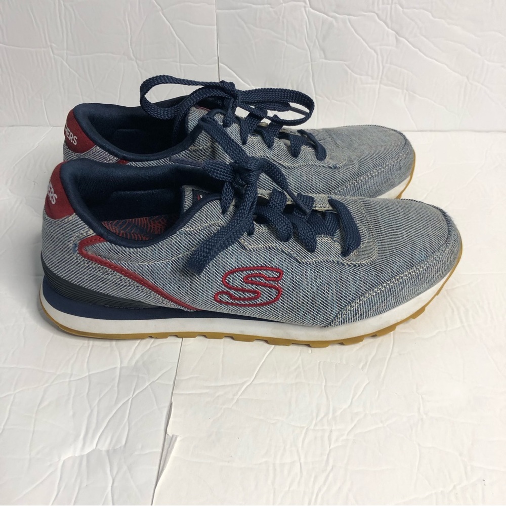 Skechers Sneakers Womens Size 8  Air Cooled Memory Foam Retro Style Shoes